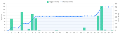 Niederschlag Januar 2025